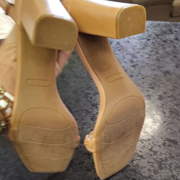 Nine West Tan Braided Strap Heels - Picture 6 of 6